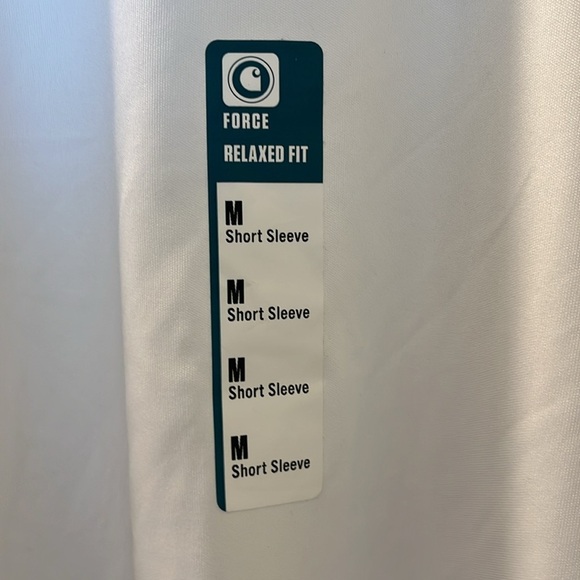 🆕Carhartt Men’s Shirt Force Sun Defender Short Sleeve UPF 50 Relaxed Fit White M - Picture 6 of 11